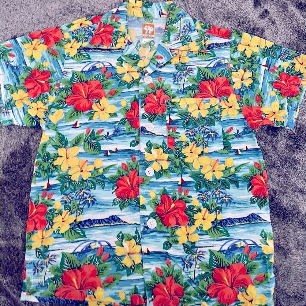 Childs Aloha shirt, Spoil Me, San Francisco, size 4
